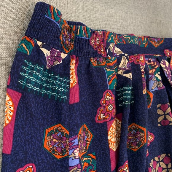 Vintage Norton McNaughton Floral Maxi Skirt Lightweight 100% Rayon Size 16 - Picture 4 of 15